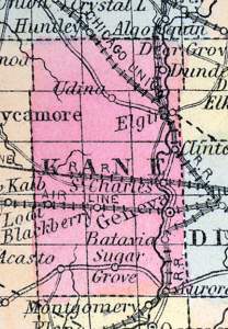 Kane County, Illinois, 1857