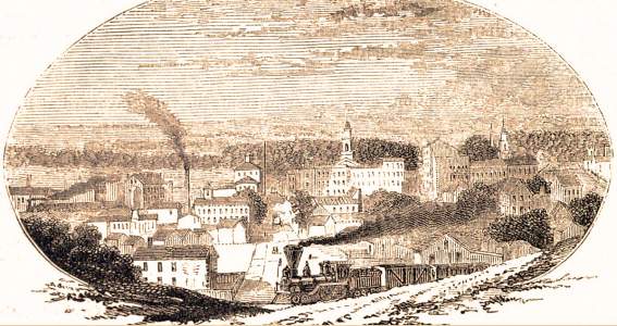 Lafayette, Indiana, 1861, artist's impression