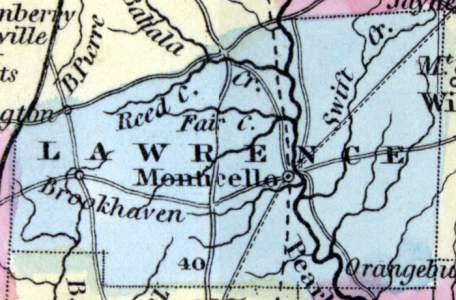 Lawrence County, Mississippi, 1857