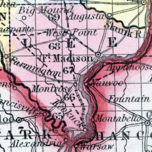 Lee County, Iowa, 1857