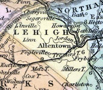 Lehigh County, Pennsylvania, 1857