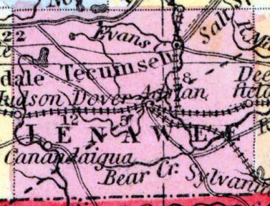 Lenawee County, Michigan, 1857