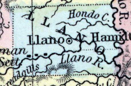 Llano County, Texas, 1857