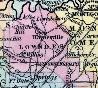 Lowndes County, Alabama, 1857