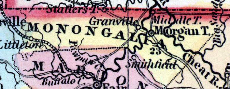 Monongalia County, Virginia, 1857