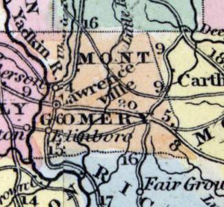 Montgomery County, North Carolina, 1857