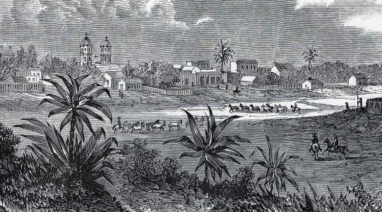 Matamoros, Mexico, December 1863, artist's impression, detail