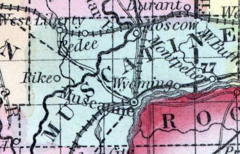 Muscatine County, Iowa, 1857