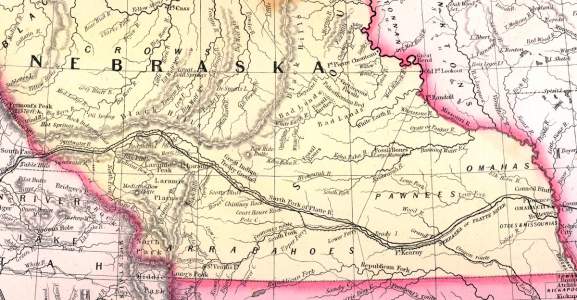 Nebraska, southern section, 1857