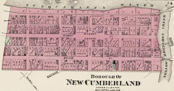 New Cumberland, Pennsylvania, 1872, zoomable image