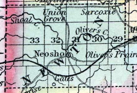 Newton County, Missouri, 1857