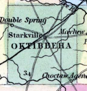 Oktibbeha County, Mississippi, 1857