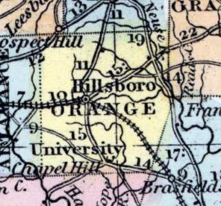 Orange County, North Carolina, 1857