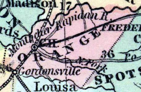 Orange County, Virginia, 1857