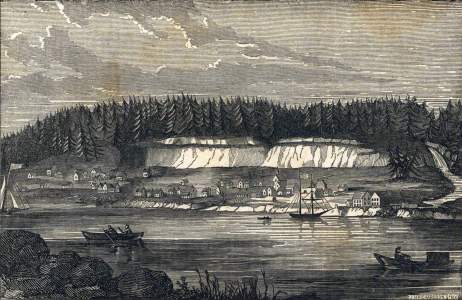 Oregon City, Oregon Territory, circa 1857, zoomable image