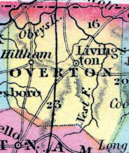 Overton County, Tennessee, 1857
