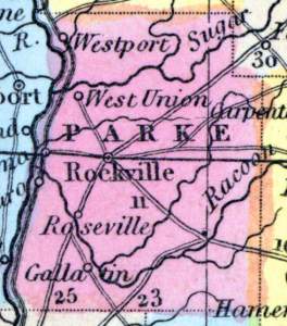 Parke County, Indiana, 1857