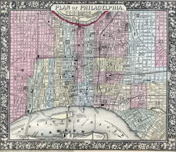 Philadelphia, 1860, zoomable map