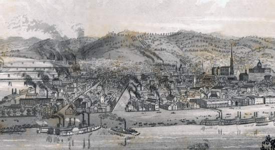 Pittsburgh, Pennsylvania, 1854, detail