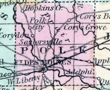 Polk County, Iowa, 1857
