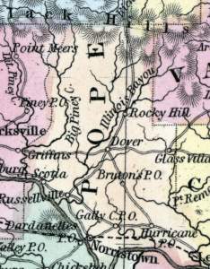 Pope County, Arkansas, 1857