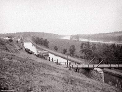 The Potomac River at Williamsport, Maryland, circa 1900