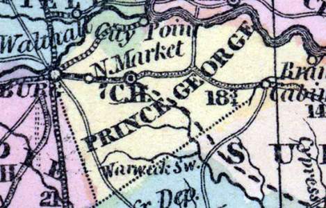 Prince George County, Virginia, 1857