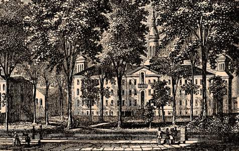 College of New Jersey, Princeton, New Jersey, 1861, artist's impression