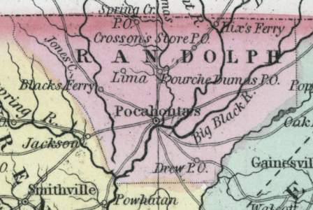 Randolph County, Arkansas, 1857