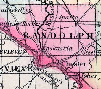 Randolph County, Illinois, 1857