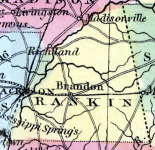 Rankin County, Mississippi, 1857