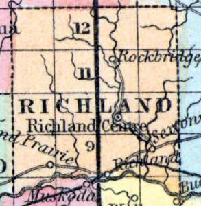Richland County, Wisconsin, 1857