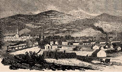Rutland, Vermont, 1861, artist's impression