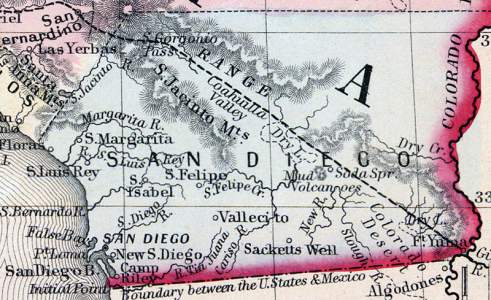 San Diego County, California, 1860