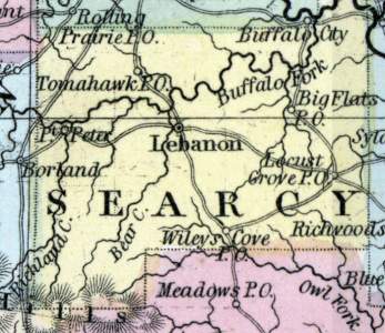 Searcy County, Arkansas, 1857