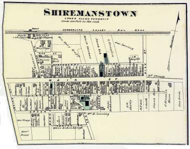 Shiremanstown, Pennsylvania, 1872, zoomable map