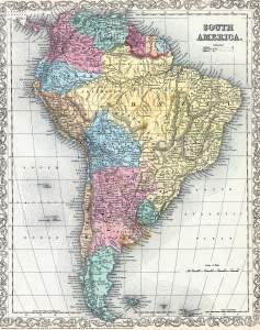 South America, 1857, zoomable map