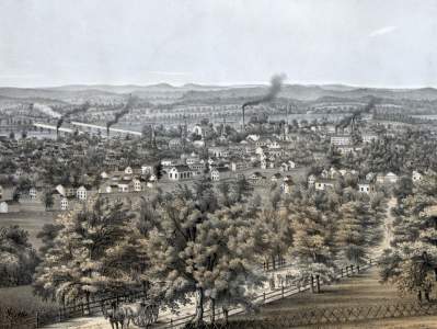 Springfield, Massachusetts, 1850, detail