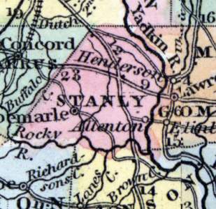 Stanly County, North Carolina, 1857