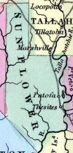 Sunflower County, Mississippi, 1857