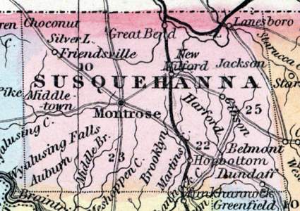 Susquehanna County, Pennsylvania, 1857