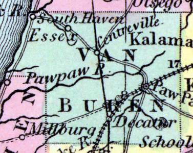 Van Buren County, Michigan, 1857