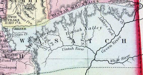 Wasatch County, Utah Territory, 1865