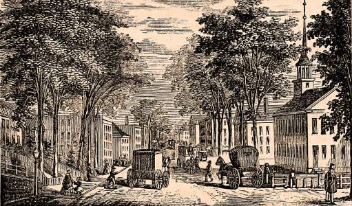 Worcester, Massachusetts, 1861, artist's impression