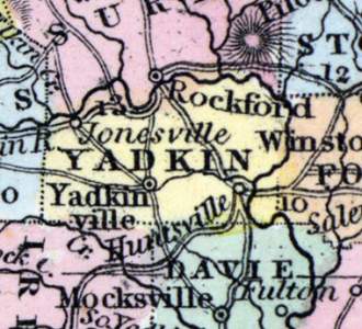 Yadkin County, North Carolina, 1857