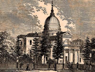 State House, Trenton, New Jersey, 1861, artist's impression