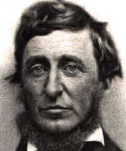 Henry David Thoreau, photograph, detail