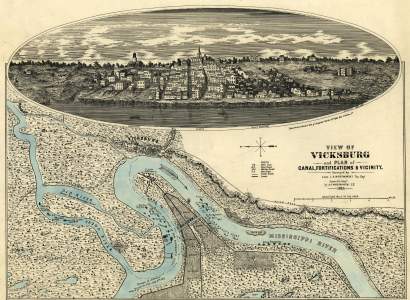Vicksburg, Mississippi, 1863, zoomable map