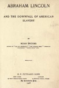 Lincoln and the Downfall of American Slavery, Title Page
