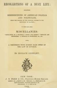 Recollections of a Busy Life, Title Page